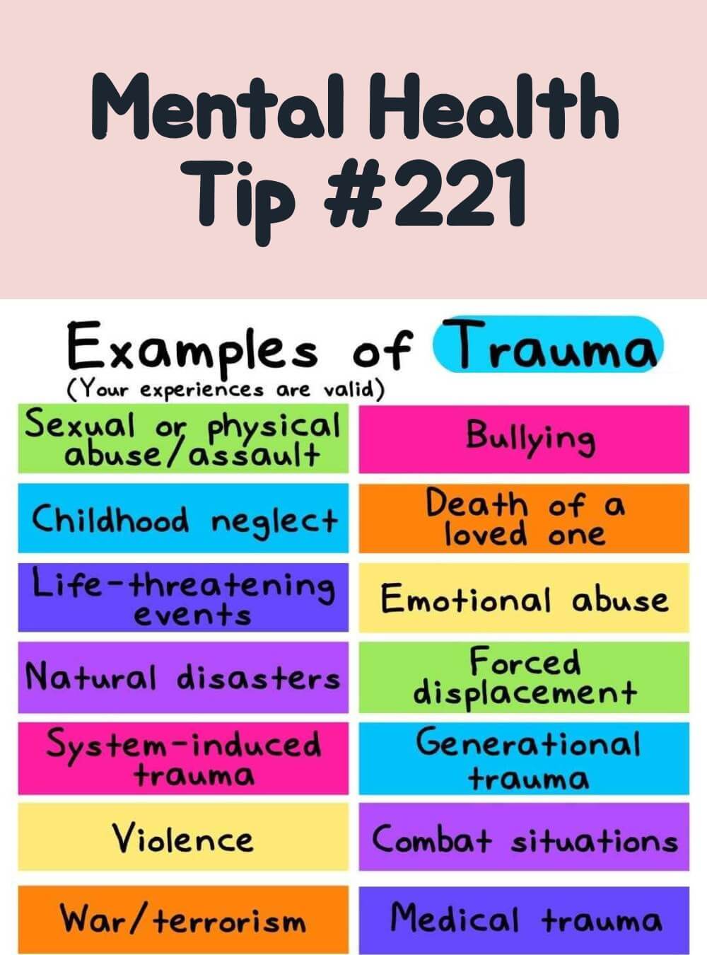 Emotional Well-being Infographic | Mental Health Tip #221